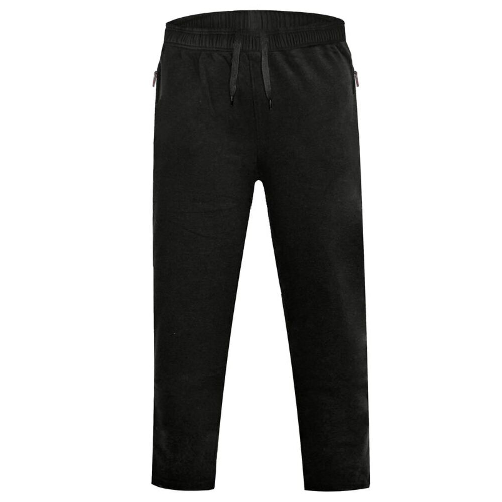 Duke Mens D555 Albert Rockford Open Hem Kingsize Sweatpants / Black